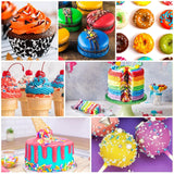 Fettlöslig choklad matfärgning - 12 färger oljebaserad matfärg för fondant, tårtdekorering, bakning - flytande matfärg för kakaosmör, smörkräm, kakor - 10 ml styck
