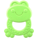 Chicco ECO+ Teething Ring Frog, Tandring för nyfödda med spikar, Tillverkad av mjuk bioplast, Bandleksak för nyfödda och barn från 3 till 18 månader