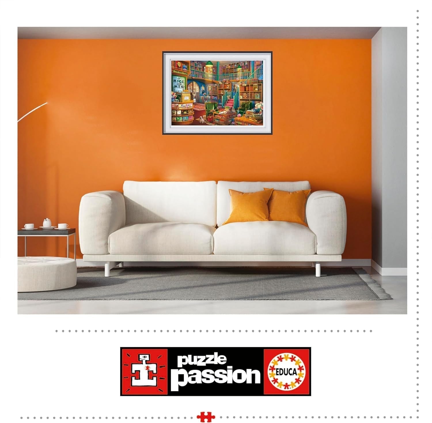 Educa - Pussel med 1000 bitar för vuxna | Bibliotek. Mått: 68 X 48 cm. Inkluderar Fixpuzzle pussellim. I 14 år (19925) Puzzle Naty Shop