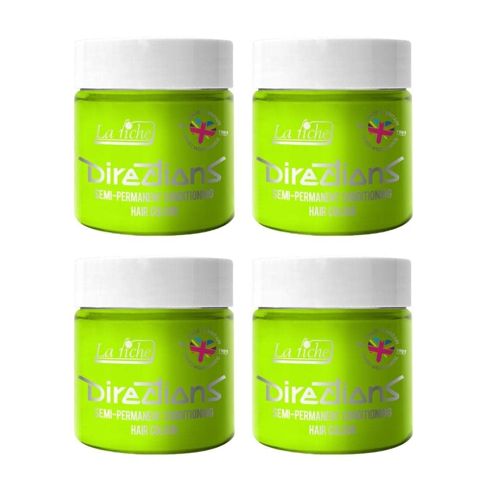 Instruktioner semi-permanent hårfärg 100 ml box 4-pack (Pillarbox Red) Hårfärgning Naty Shop Bright Green 100 Ml (pack om 4)