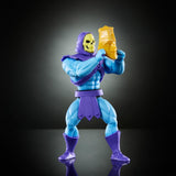 Masters of the Universe Origins-leksak, skelettfigur från den tecknade samlingen, skurk stående ca. 14 cm med rustning, stav, svärd och 2 masker, HYD24 Actionfigurer Naty Shop