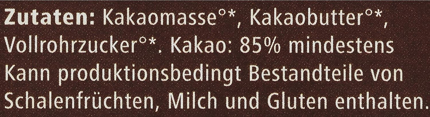 Bitter Grand Noir ekologisk, 85%, 100g