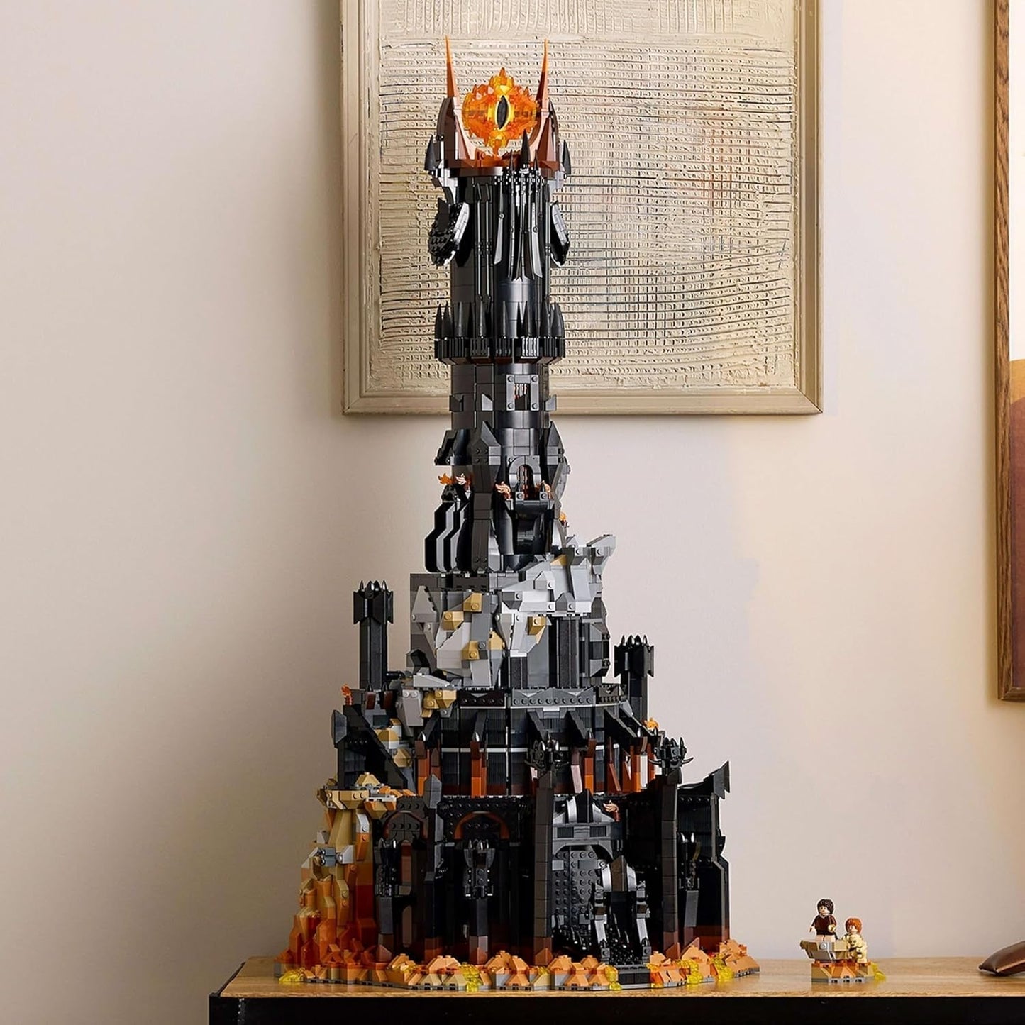 LEGO Ikoner Sagan om ringen: Barad-Door vuxen byggset med Sauron, Gothmog, Orc, Frodo, Sam och Gollum Minifigurer Filmminnen Fan Samlarobjekt 10333 Byggset Beuche den LEGO-Store