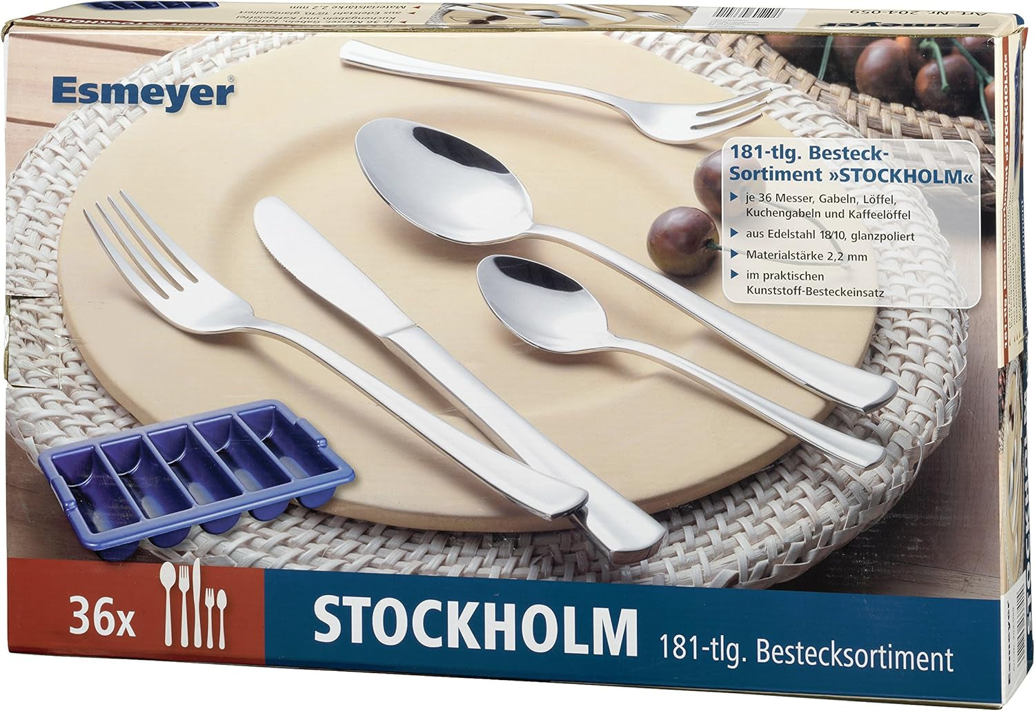 Ekonomiset STOCKHOLM 204-059, 181 stycken, flerfärgad Kitchen Naty Shop
