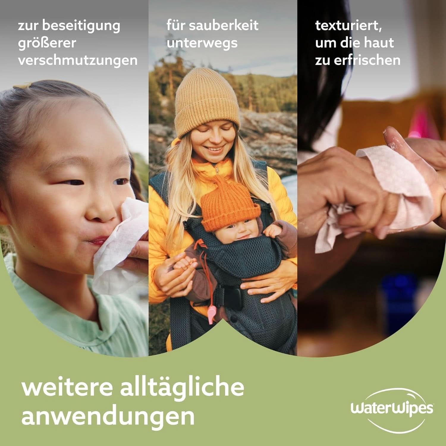 Waterwipes Plastikfreie, Texturierte Reinigungstücher Für Kleinkinder & Babies, 240 Stück (4 Packungen), 99,9 % Wasserbasierte Reinigungstücher, Unperfümiert Für Empfindliche Haut Naty Shop