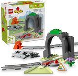 LEGO DUPLO Town Railway Tunnel och spår - Expansionsset, present till småbarn, uppmuntrar fingerfärdighet, lekset för 2 år gamla fordonsfans, kreativ lärandeleksak 10425 Byggset Besuche den LEGO-Store Standardtitel