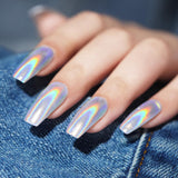 Chrome Nail Powder Aurora Ice Shimmer Chrome Pigment Powder 4ST Chrome Powder Nägel Nail Art Nageldesign