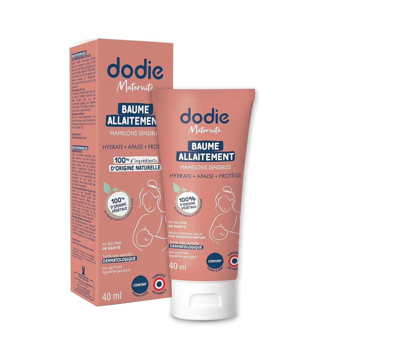 Bröstvårtskräm med vegetabilisk lanolin, 40 ml Mat och amningstillbehör Bebe Naty Shop