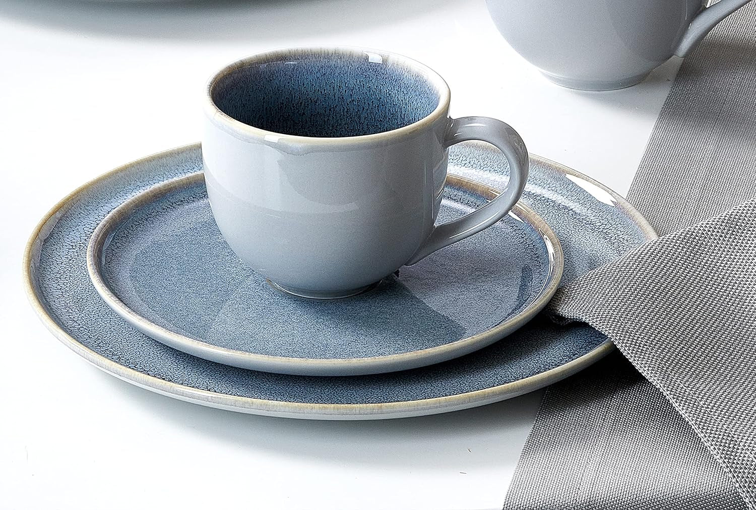Ritzenhoff & Breker Skagen Stenkaffeservering, 12 stycken, gråblå
