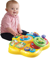 Vtech Baby Adventure Play Table - Färgglatt babylekbord med 6 lekplatser och interaktiva element - Lär dig färger, siffror, djur, musik och former genom lek - För barn i åldern 12-36 månader Baby Toys Naty Shop