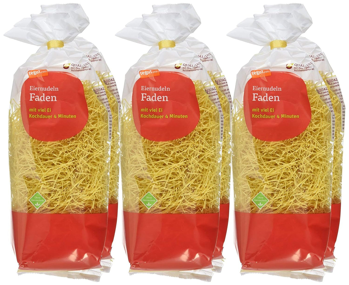 tegut... Äggnudlar Paket med 6 (6 x 250 g)