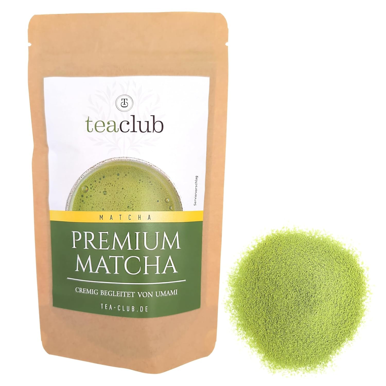 Premium Matcha Tea Japan 100 g - Laboratorietestat - Ceremoniellt Matcha-pulver för att göra Umami Matcha, 100 % naturligt grönt te-pulver, perfekt för Matcha Latte, Teaclub