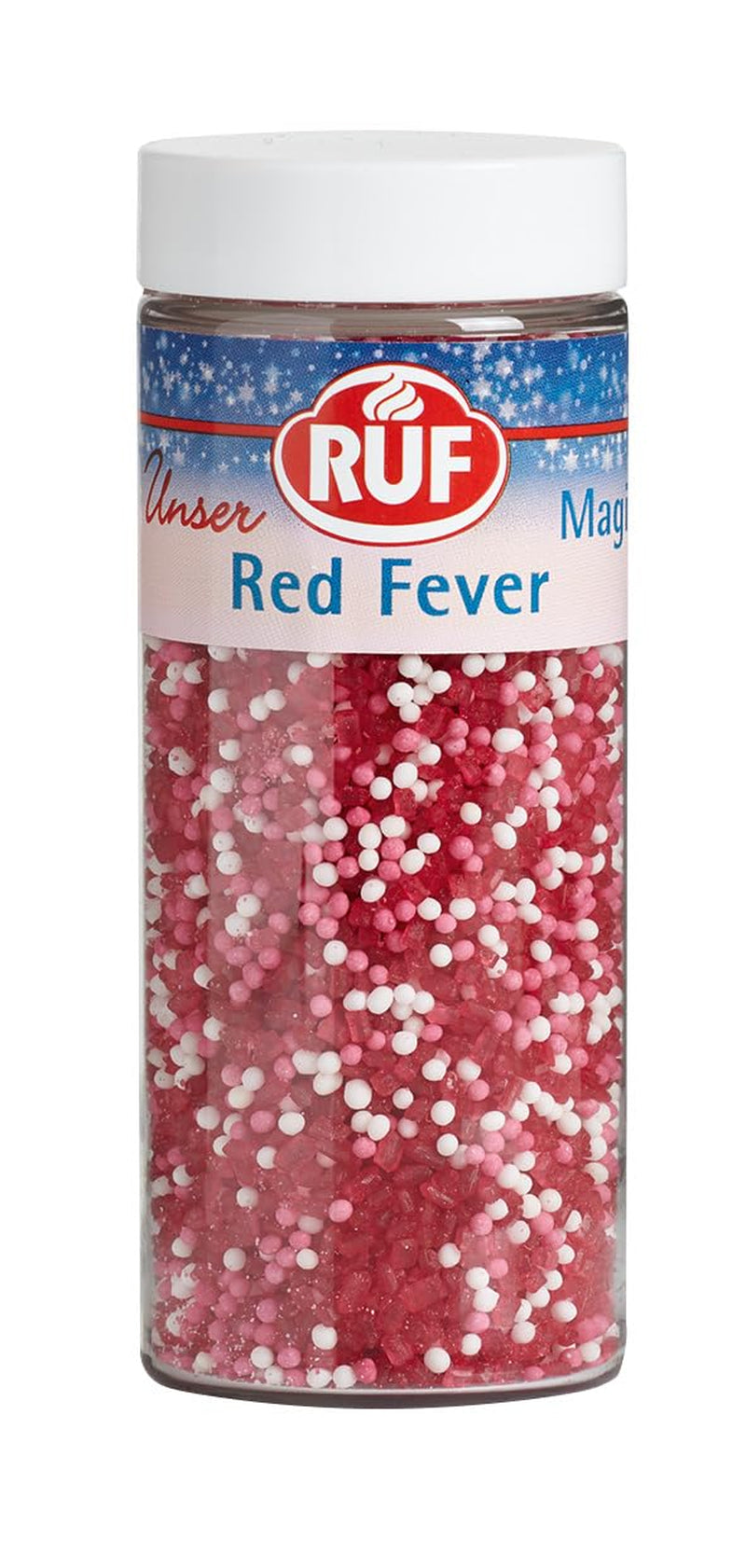 RUF Love Choklad Choklad Linsdekorationer, gjorda av fin mjölkchoklad med en krispig och färgglad sockerglasyr, 75g per kartong