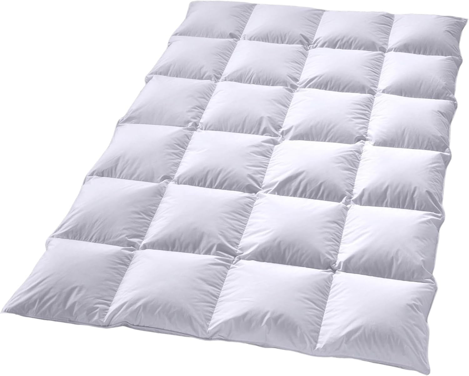 Duntäcke Billerbeck Martina® - Duntäcke 135 X 200 Cm - Duntäcke för alla årstider - Lämpligt för allergiker - 90% gåsdun, 10% gåsfjädrar - Vita täcken och täcken Naty Shop