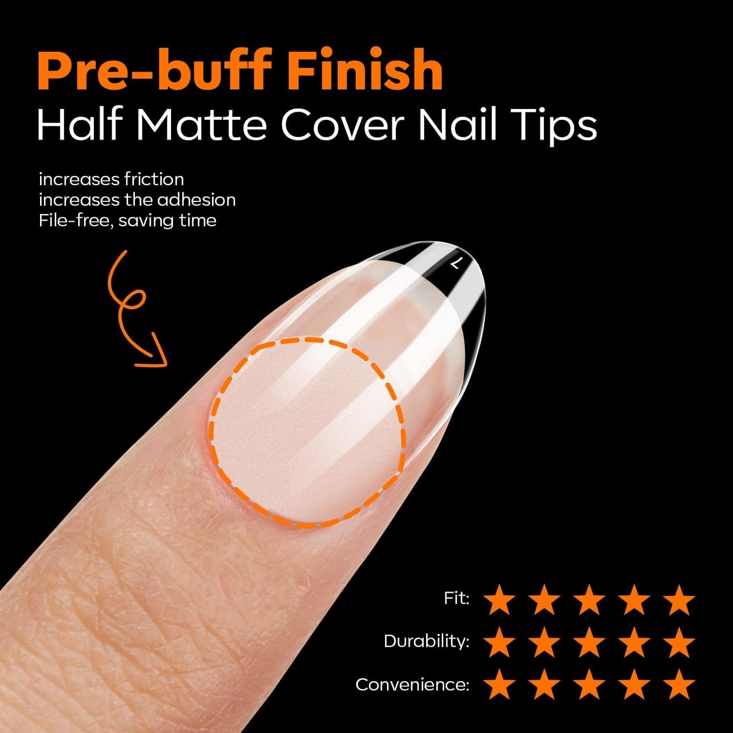 Modelones Nail Tips 216 bitar - Heltäckande Nail Tips Set, Soft Gel Tips Set, Pre-Polishing PMMA Resin Nail Tips, DIY Lime On Nail Art konstgjorda naglar, korta mandlar XS