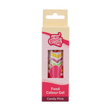 Livsmedelsfärg Funcakes Gel Candy Pink: Högkoncentrerad matfärg för deg, grädde, fondant, marsipan, bakverk, enkel dosering, individuella droppar för att skapa levande färger, Halal, 30g
