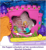 Polly Pocket Förvaringsbox Snäckväska med 2 dockor och 1 ubåt Polly Pocket Mermaid Toy Age 4+ GNH11