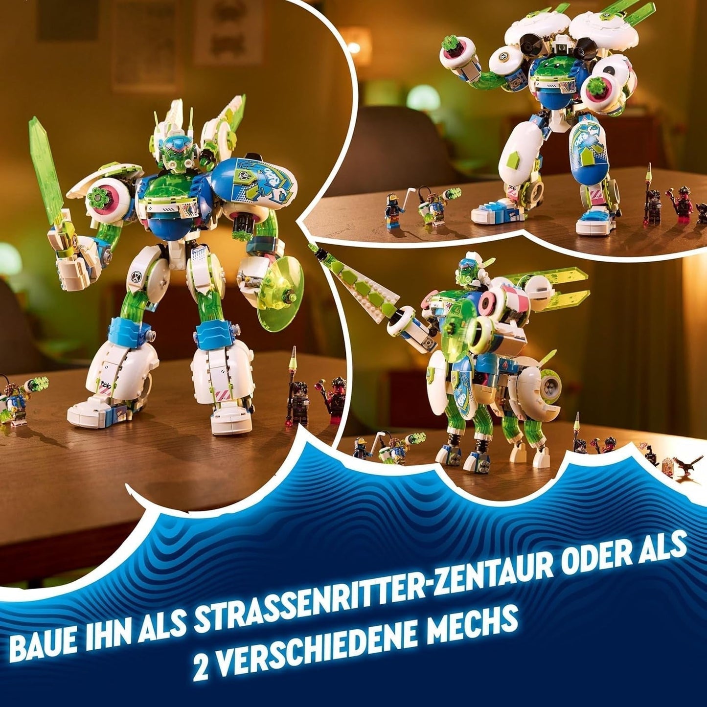 LEGO Dreamzzz 3-i-1 Mateo And Z-Blob The Knight Mech Byggklossar Lekset för 10 år Pojkar och flickor Barn Present Fantasy Set 3 Ways Robot Äventyrsleksak 71485 Byggset Beuche den LEGO-Store