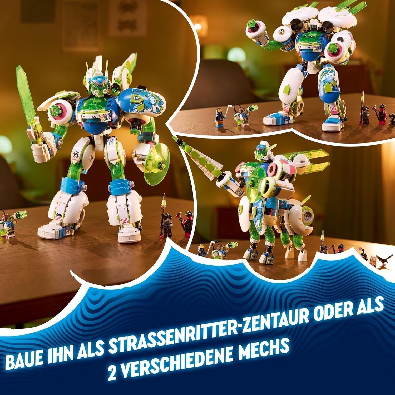 LEGO Dreamzzz 3-i-1 Mateo And Z-Blob The Knight Mech Byggklossar Lekset för 10 år Pojkar och flickor Barn Present Fantasy Set 3 Ways Robot Äventyrsleksak 71485 Byggset Beuche den LEGO-Store