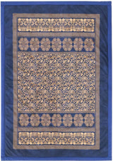 BASSETTI rutig bomull TORCELLO färg MÖRKBLÅ B1 storlek 135X190 Täcken och täcken Naty Shop Mörkblå 135X190