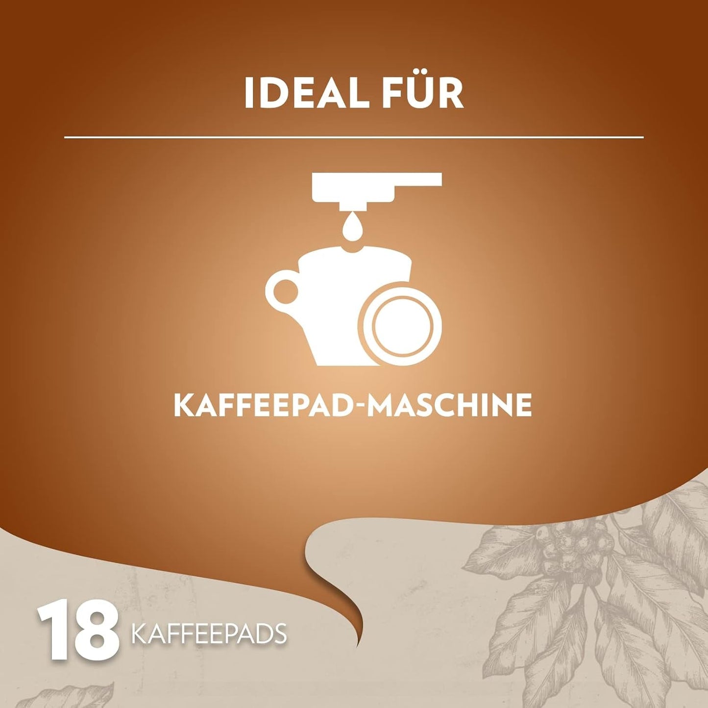 Lavazza Crema E Arom, krämig och aromatisk smak, medium Röstung, 18 Pads