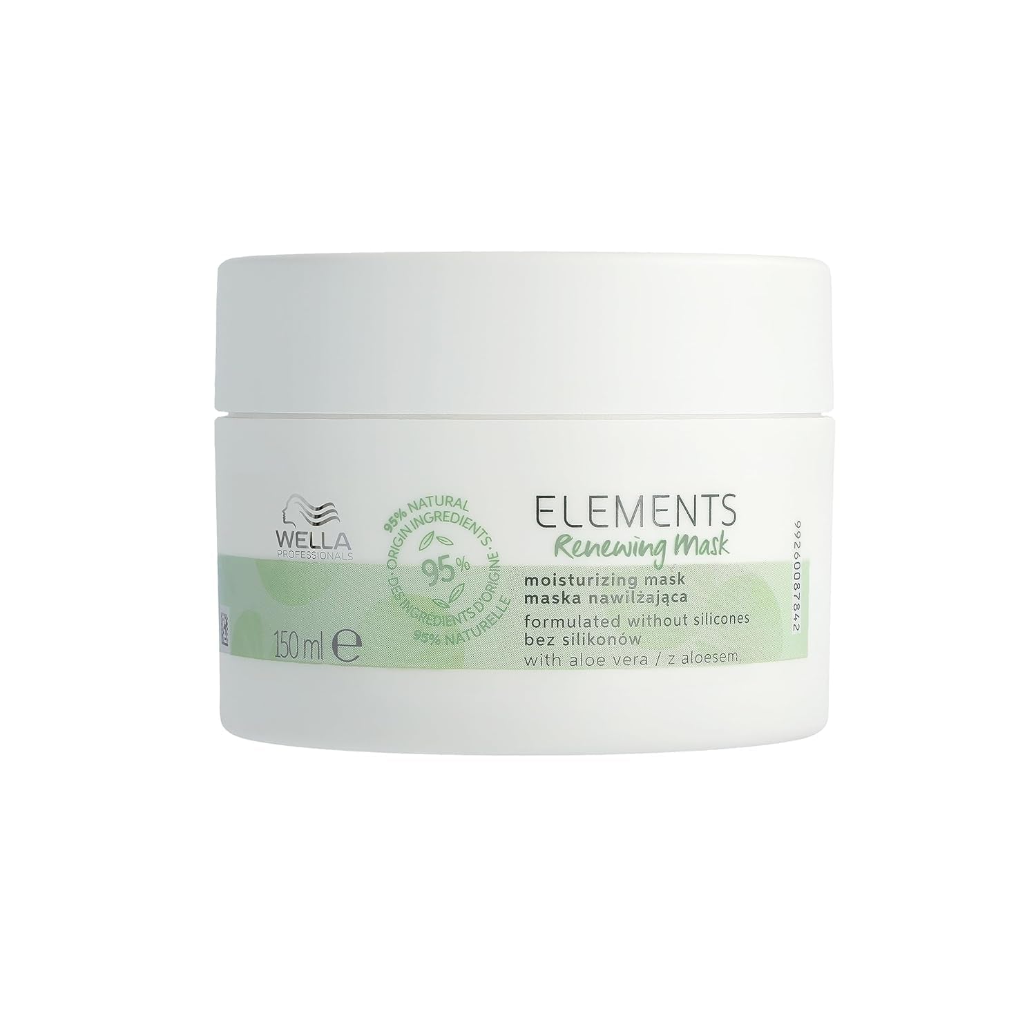 Wella Professionals Elements - naturlig vård för torrt, skadat hår och känslig hårbotten - leave-in balsam, mask och spray med antioxidanter och olivessens Hårmask Naty Shop Hårmask