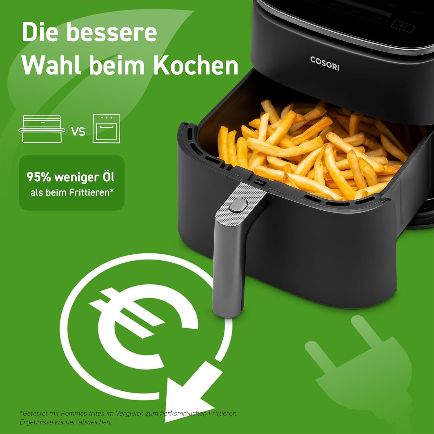 Cosori Turboblaze Hot Air Fryer Airfryer, 9-i-1, 6 liter, tyst apparater Naty Shop