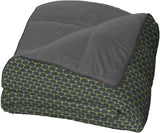 Bleu Câlin Tryckt 1 person Hermance täcke, polyester, blå/grå, 140 X 200 Cm Täcken och täcken Naty Shop Grön/grå 220X240 Cm