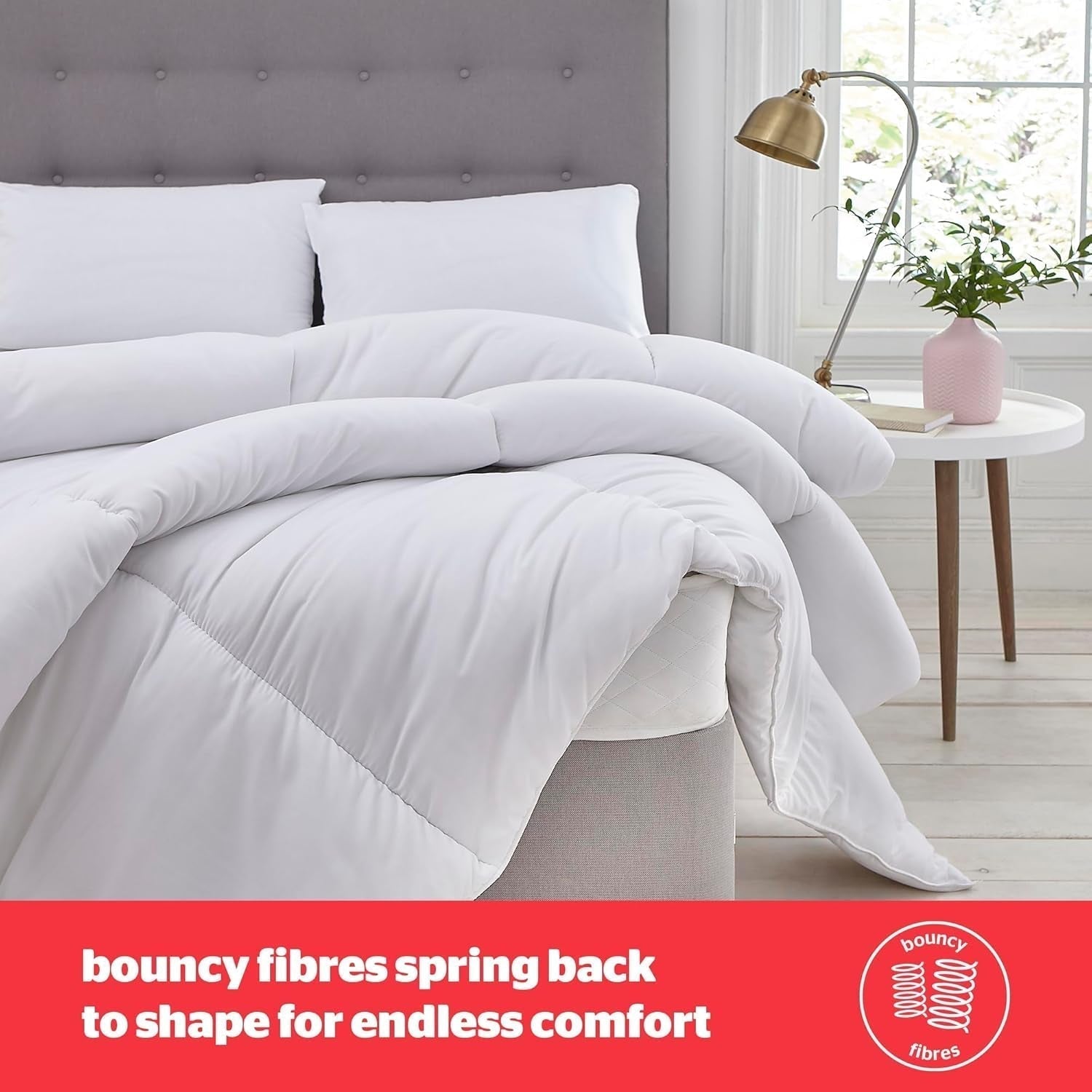 Silentnight bounceback täcke, 13,5 tog, king size, bomullsblandning, vit, king size Täcken och täcken Naty Shop