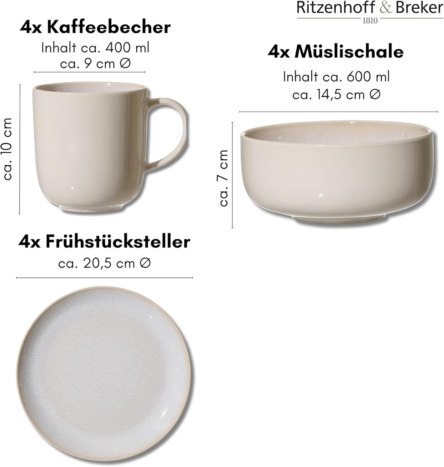 Ritzenhoff & Breker Laredo frukostset, 12 delar - DS