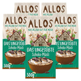 Allos osötad proteinmüsli | Ekologisk müsli | Havregryn | Spannmål till frukost | Vegansk (5 x 450 g), 1 st (pack om 5)
