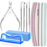 FANDAMEI Manikyr Set, Buffer Für Nägel, Nagelfeile 100/180, Nagelfeilen Für Gelnägel, Nagelhautschieber, Buffer Für Gelnägel, Feilen Für Gelnägel, Nagelzange, Nagelfeilen Set, Maniküre & Pedikyr Set