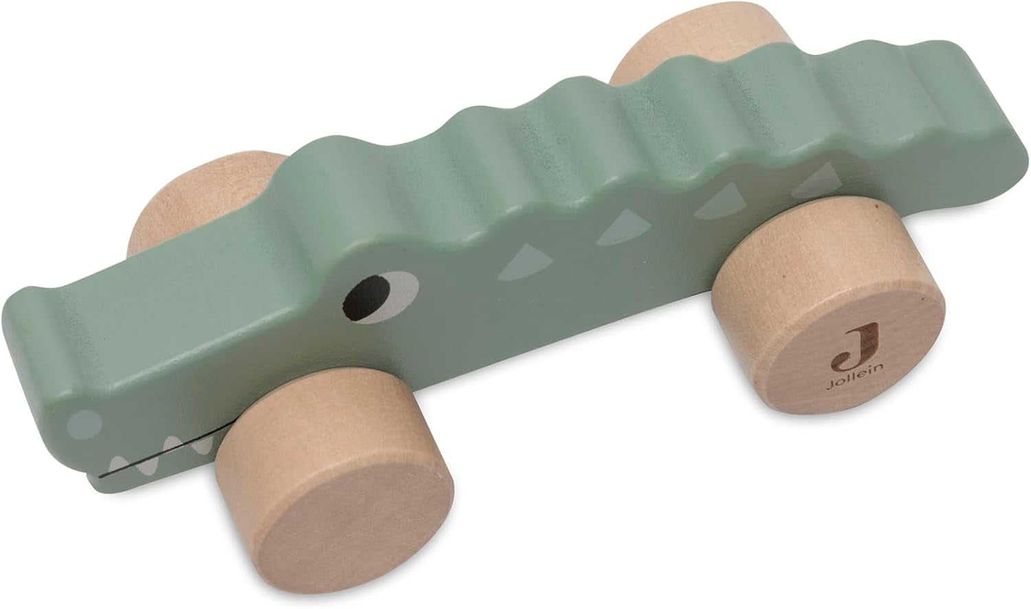 Jollein 112-001-67090 Träleksak på hjul, grön Baby Toys Naty Shop