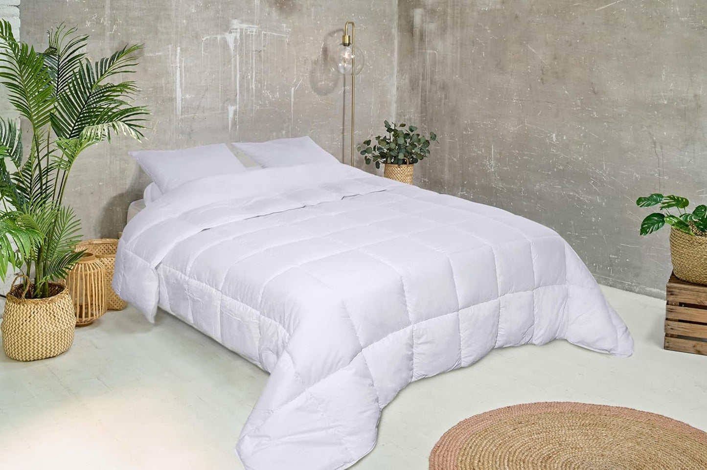 Bleu Câlin Quilt för 2 personer, Sensation Quilt, Mycket Varmt, Vit, 240X260 Cm, KSD50 Täcken och täcken Naty Shop