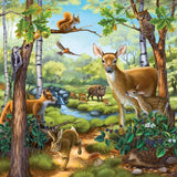 Ravensburger Pussel för barn - 09265 Skog/Zoo/Djur - pussel för barn över 5 år, med 3X49 bitar Puzzle Naty Shop