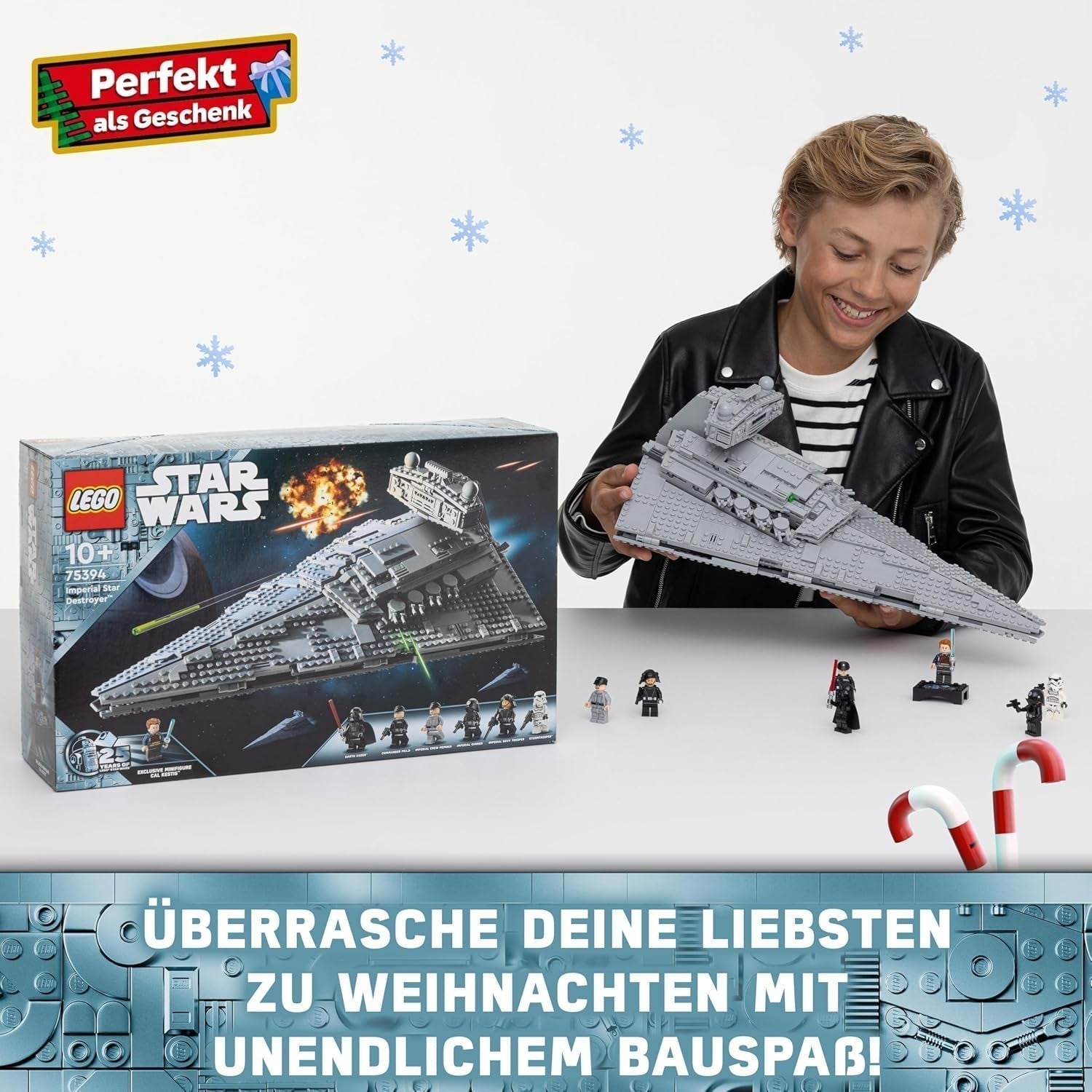 LEGO Star Wars Imperial Star Destroyer, rymdskeppsset, byggleksak, Darth Vader och Cal Kestis lekset, födelsedagspresent för pojkar, flickor och fans 75394 Byggset Besuche den LEGO-Store