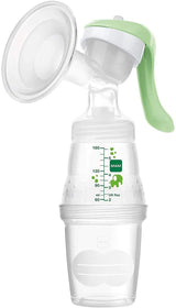 MAM Elektrisk och manuell bröstpump 2 i 1, med 9 stimuleringsnivåer, innehåller 2 flaskor, enkel start, grönt Tillbehör Mat och amning Bebe Naty Shop