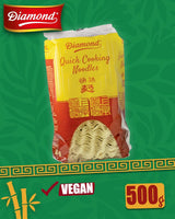 DIAMOND Instant Äggfria nudlar, Instant Vetemjöl Wok Nudlar & Tillbehör - 1 x 500g