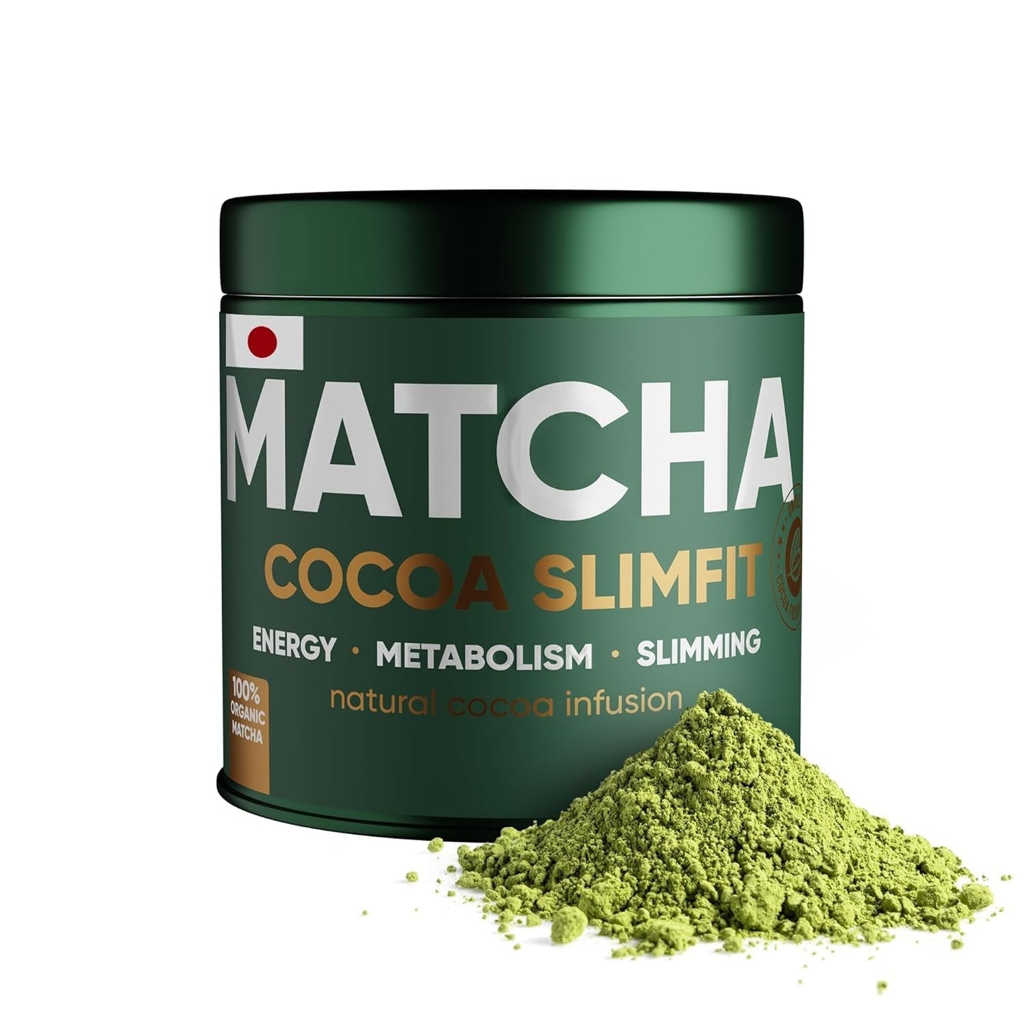 WOW TEA Matcha pulver - fint pulver från Japan med en fräsch smak - perfekt för Matcha te, lattes eller smoothies - inga tillsatser (detox)