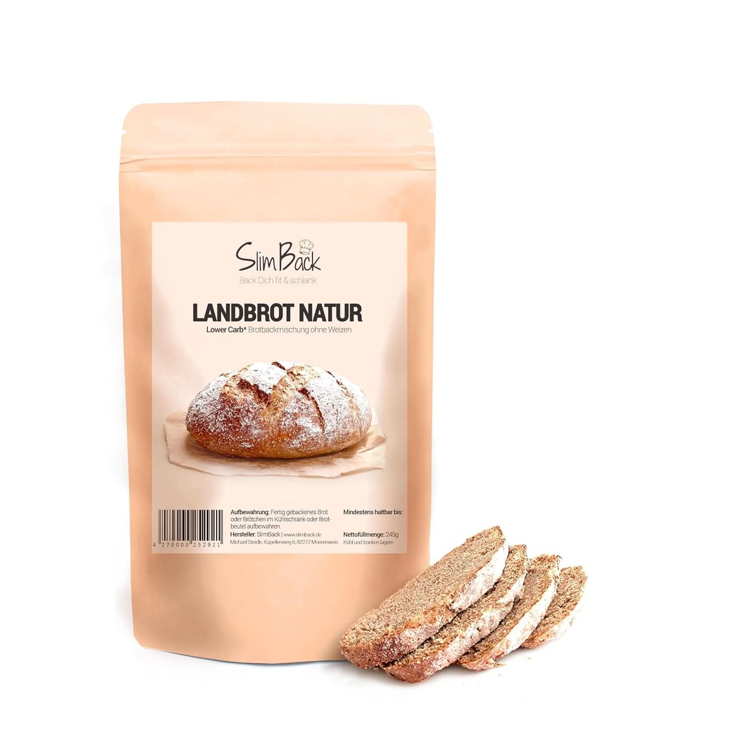 LOWER CARB BRAD BLEND, keto, veganskt och glutenfritt, proteinbrödsalternativ utan soja och spannmål Naty Shop Kitchen 245 gram