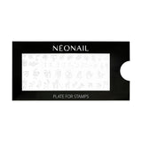 NÉONAIL Nagel Stempel Mit Schaber - Nägel Selber Machen - Nail Art Stämpel - Nageldesign Für Nagel Schablone - French Nails Stempel - Silikon Nagelstempel