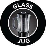 Russell Hobbs Standmixer 2-I-1 [1,5L Glasbehälter Mixer & 0,6L Mini Smoothie Maker -To-Go-Trinkflasche Inkl. Deckel] Spülmaschinenfest, Impuls-/Ice-Crush Funktion, Becher BPA Frei, Edelstahl 23821-56 Kitchen Naty Shop