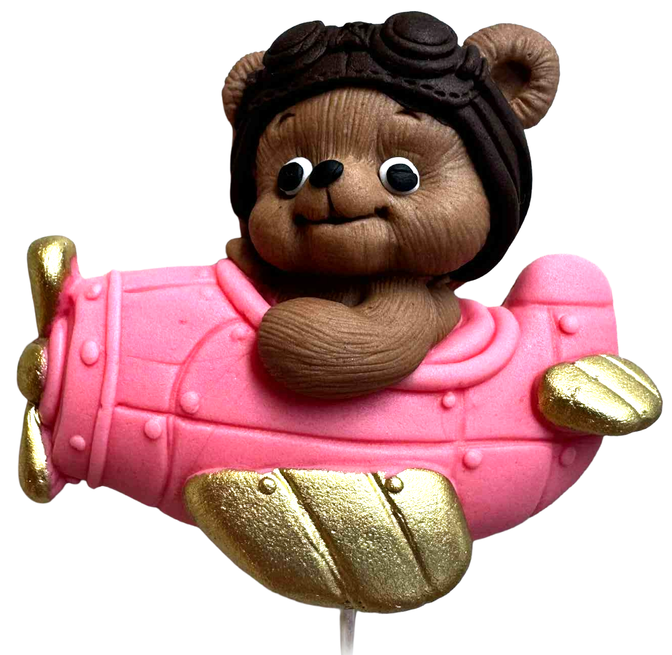 Ätlig dekoration, Björn i planet Dekorationer från Sugar Paste Nati Shop