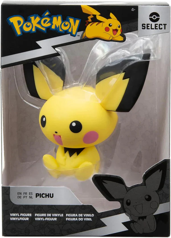 Pokémon Pichu Vinylfigur 10 cm - Officiellt licensierade Jazwares, hög kvalitet