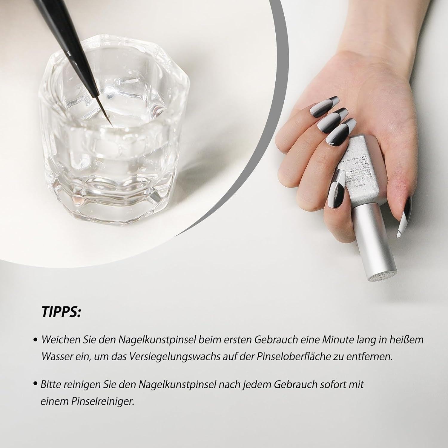 Nagel Pinsel 8 Stück Pinsel Für Gelnägel, Nageldesign Gel Pinsel Dotting Painsel Line Penna Für Nagelack Gel Acryl Nagel Pinsel Nailart Kit Acryl Pinsel Fineliner Nägel Selber Machen