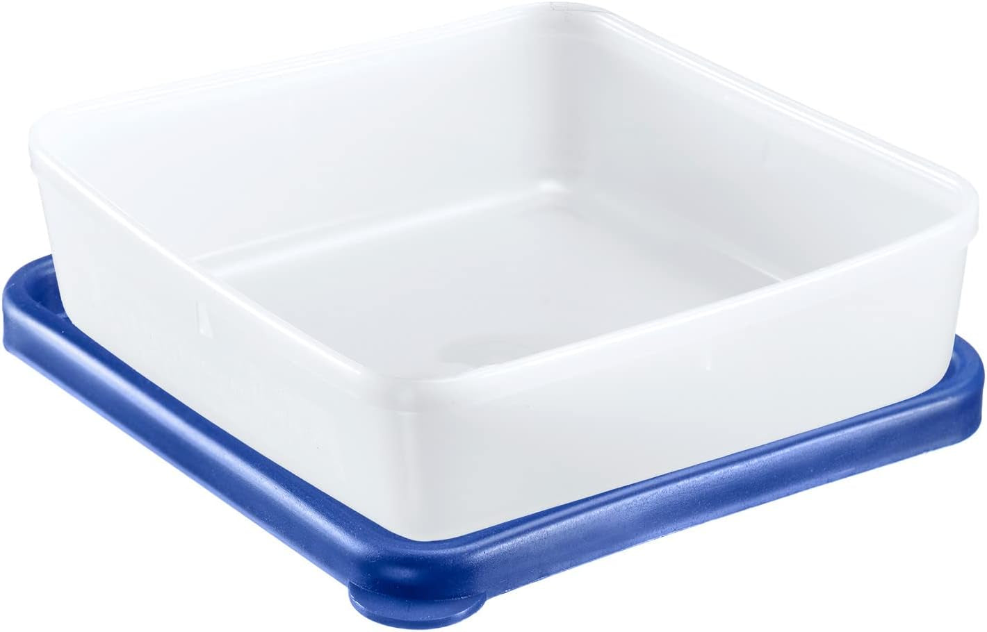 Westmark 4 matförvarings-/frysbehållare, inklusive lock, kapacitet: 0,25 l styck, stapelbar, plast, Trio, färg: transparent/blå, 25042270 Matförvaringslådor Naty Shop