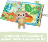 VTech Baby My big plyschbok - Känn och känn bok/bok med musik och ljud - Tygbok med rörliga element - Leksak för motoriska och sensoriska färdigheter - För bebisar och barn i åldern 3-24 månader Bebe Naty Shop Toys