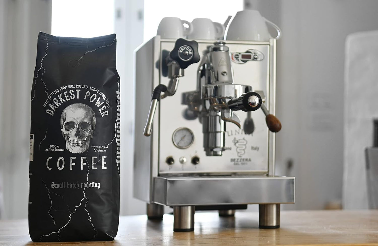 | Kaffeebohnen extra stark | Espresso 100% Robusta | viel Kaffein wenig Säure | 1000g ganze Kaffee Bohnen | geigeint für Helautomatisk | mit Zufriedenheitsgarantie