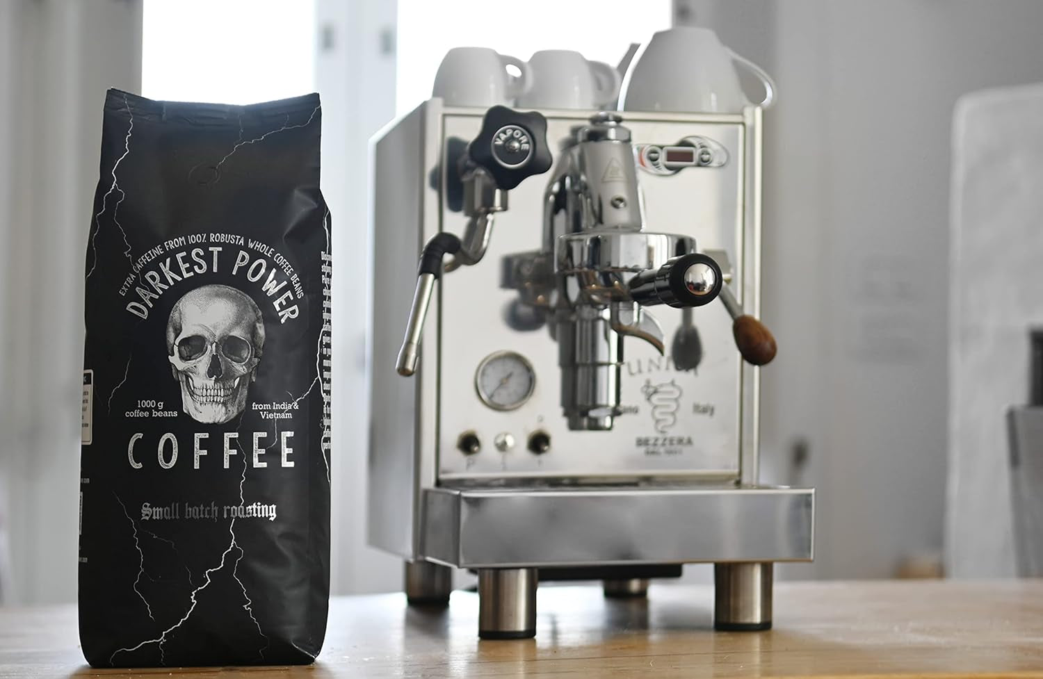 | Kaffeebohnen extra stark | Espresso 100% Robusta | viel Kaffein wenig Säure | 1000g ganze Kaffee Bohnen | geigeint für Helautomatisk | mit Zufriedenheitsgarantie