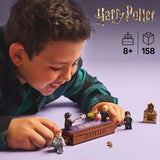LEGO Harry Potter Hogwarts Castle: Duellklubbbyggnadsset med 4 minifigurer inkl. Draco Malfoy, Gilderoy Lockhart & Severus Snape, set Med funktion För pojkar och flickor i åldern 8+ 76441 Byggset Besuche den LEGO-Store